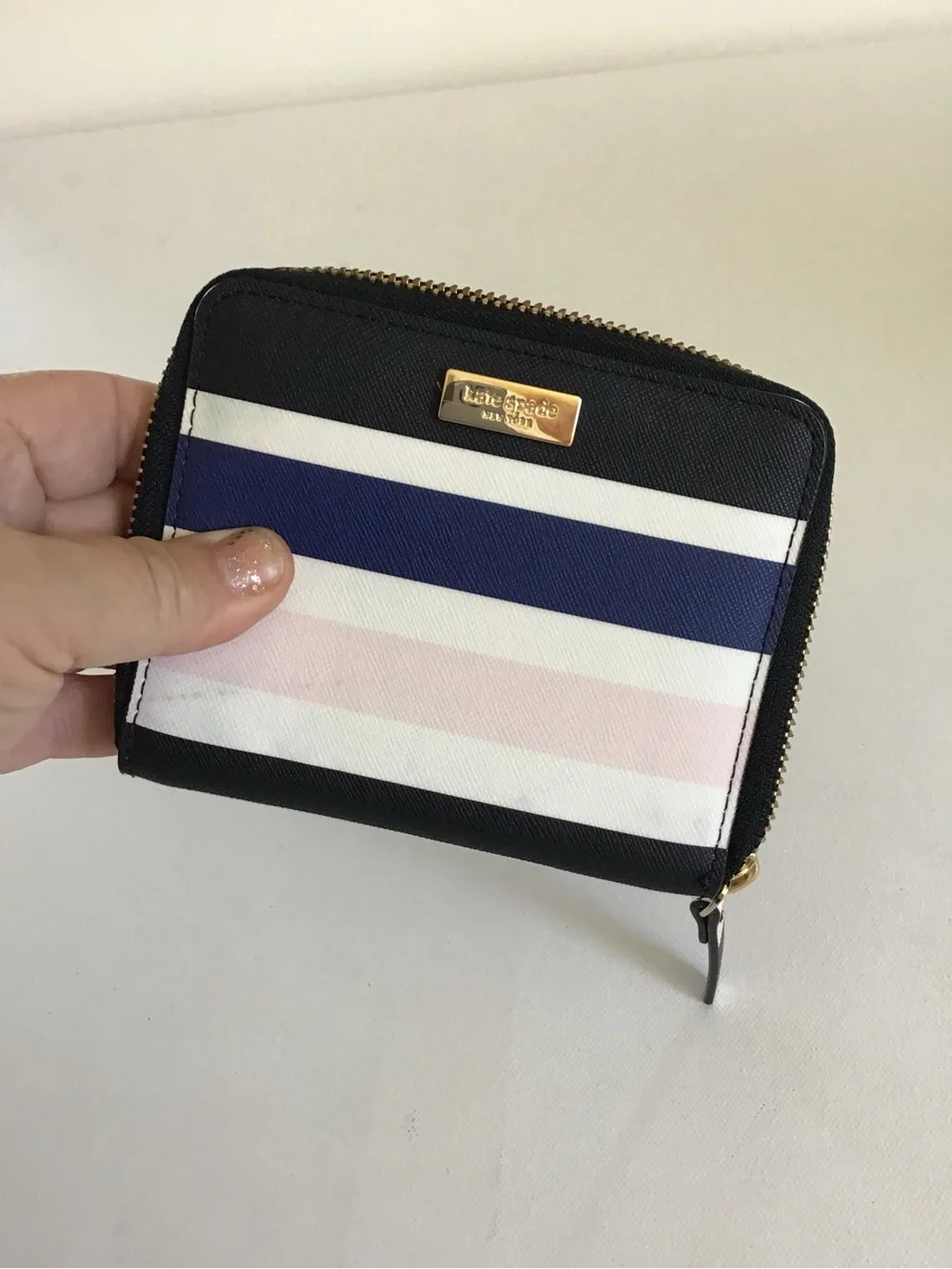 Kate Spade New York Grove Street Stripe Crossbody & Zip Around Wallet Set